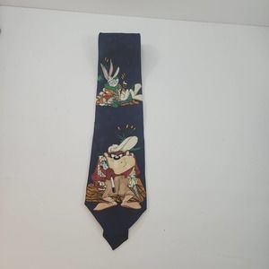 Vintage Loony Tunes Mens Silk Tie